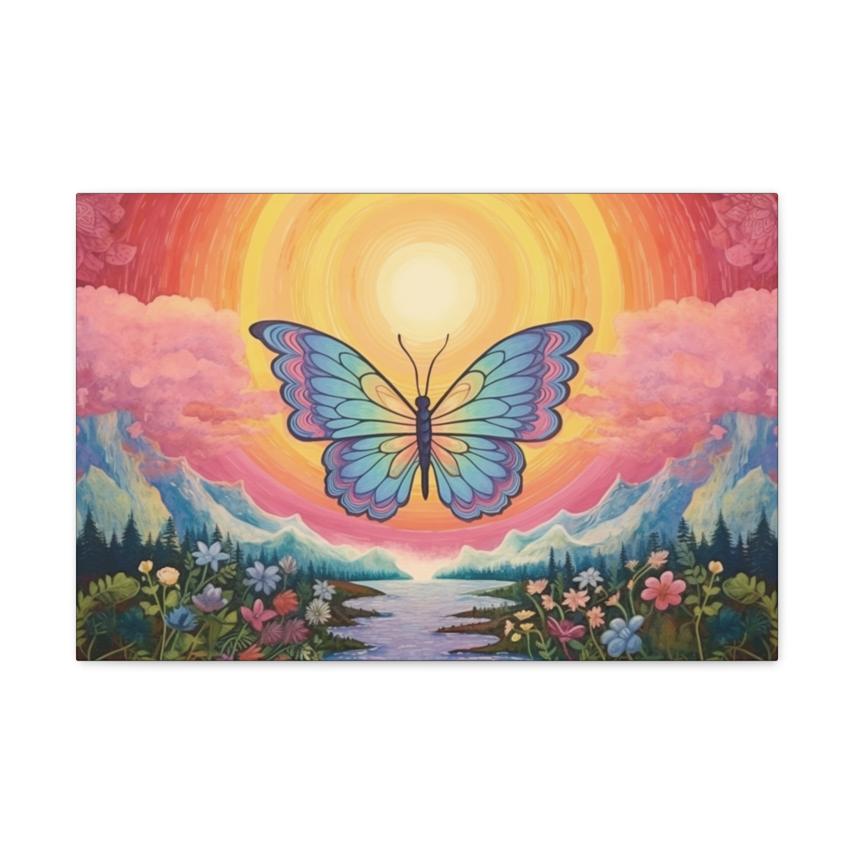 Boho Rainbow Art: Butterflies Of Joy