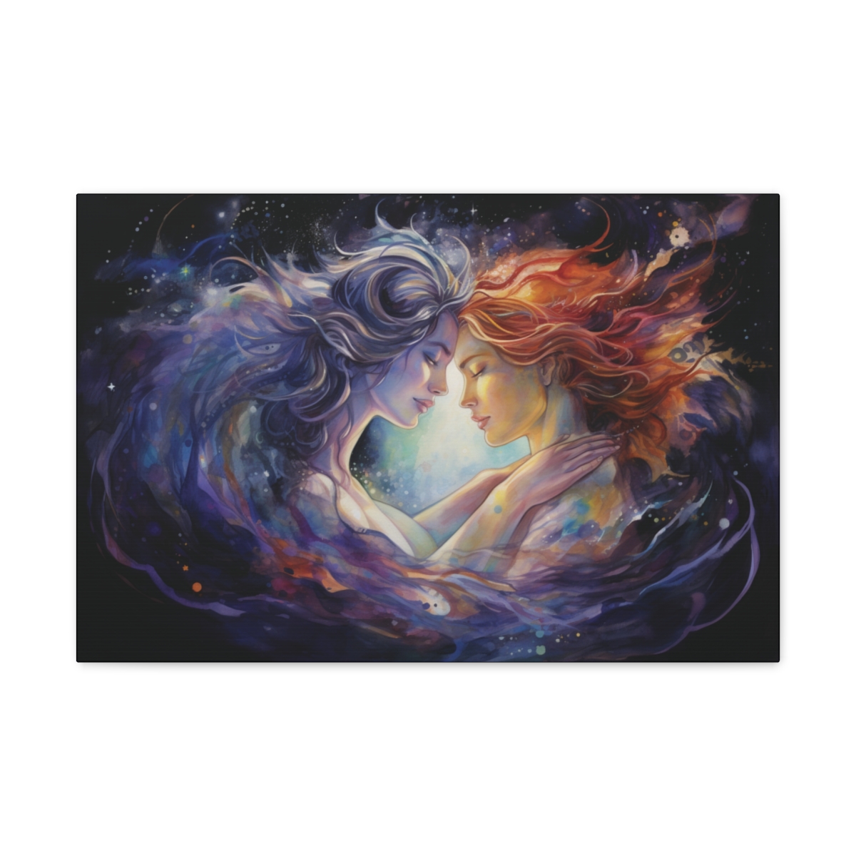 Spiritual Twinflame Art Canvas Print: We Have Loved For Eternity