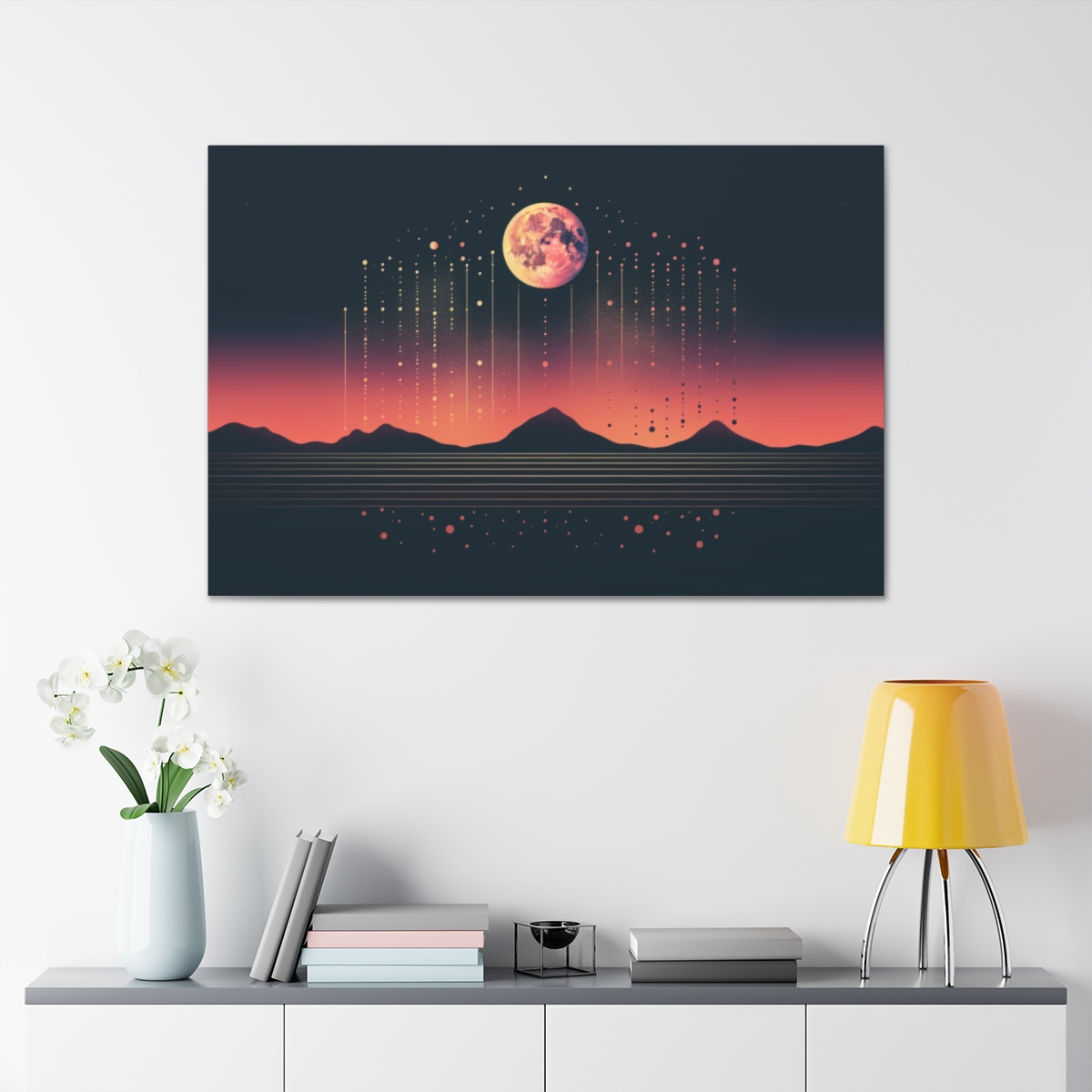 Abstract Moon Art: Embrace The Night