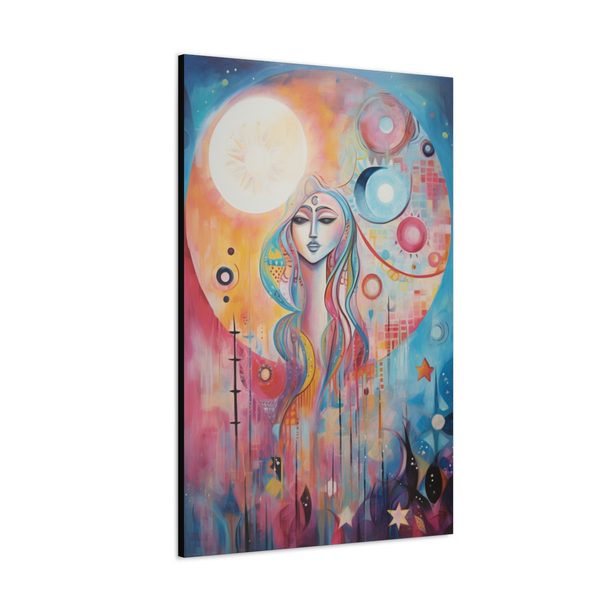 Dreamy Nature Ethereal Art Canvas Print: Astral Kaleidoscope
