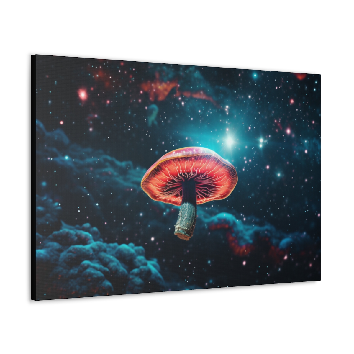 Cosmic Mushroom Art Canvas Print: New Destination