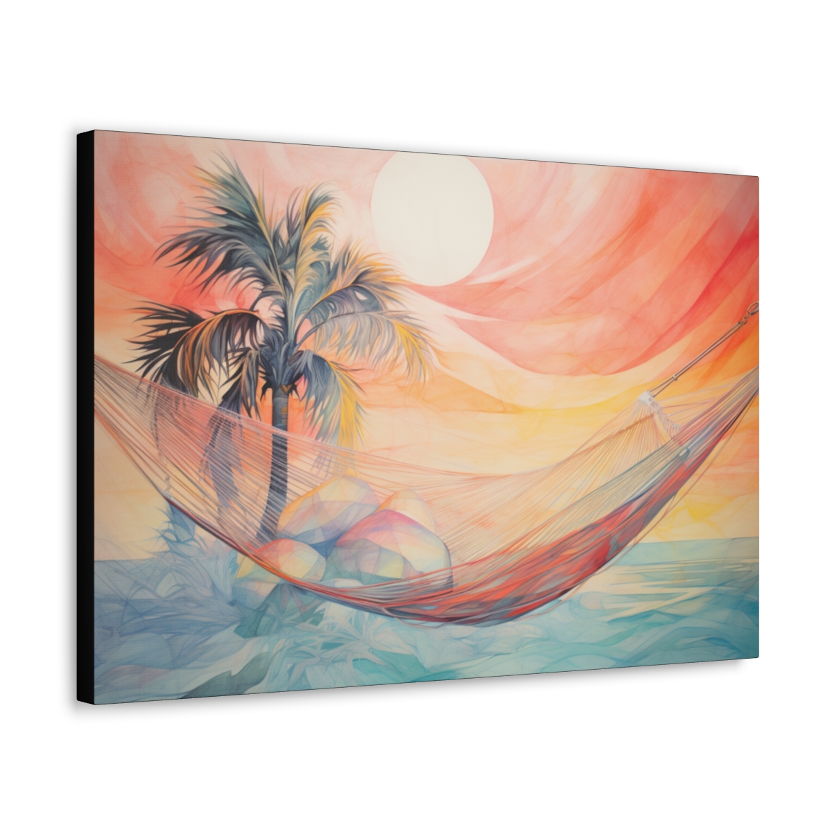 Tropical Art Canvas Print: Ethereal Escape