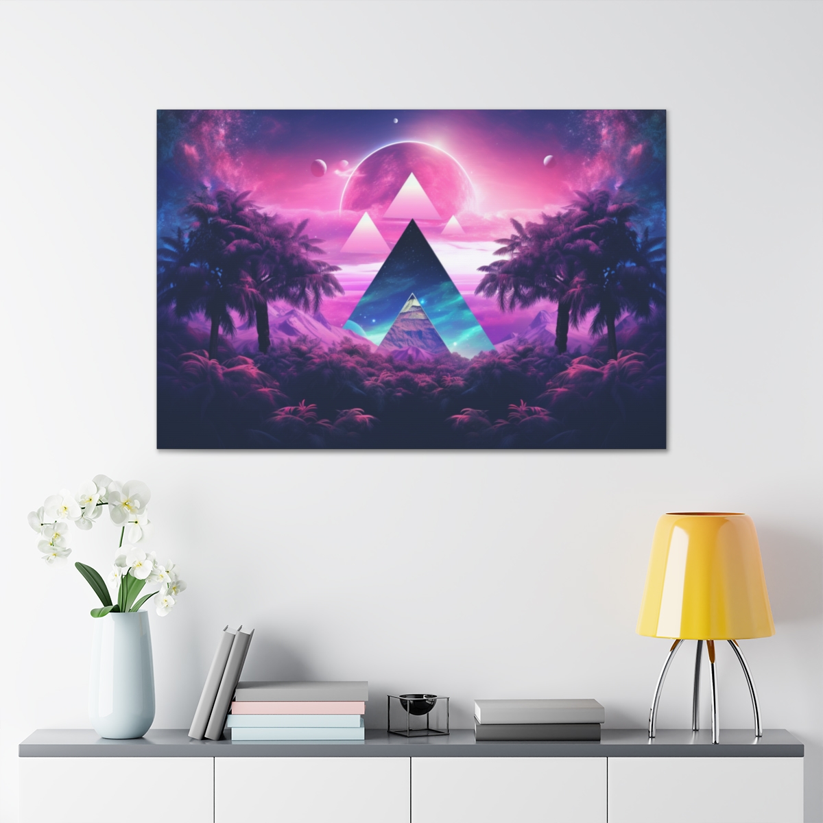 Retro Geometric Ethereal Art: Prism Of Truth