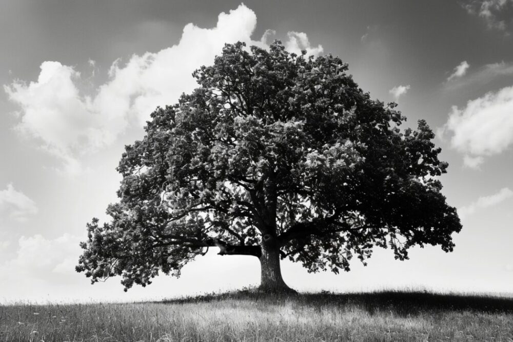 the oak tree as a symbol of strength